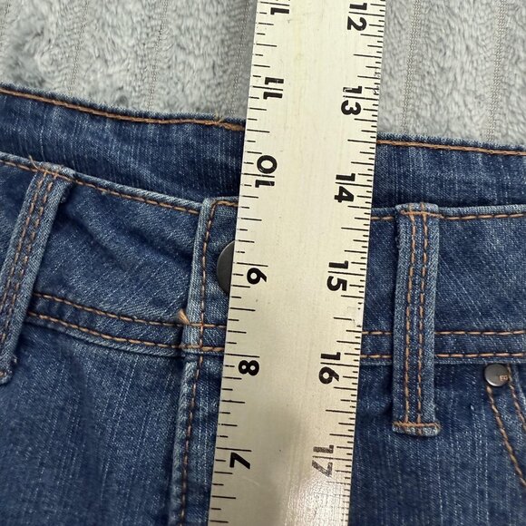 Fire & Gold Denim Shorts Womens 12 Blue Rolled Cuff Casual Stretch Jean Summer‎ - Picture 6 of 6